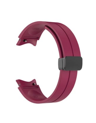 Suitable for Apple Watch strap with Apple iwatch1-8 magnetic buckle foldable Apple silicone magnetic strap